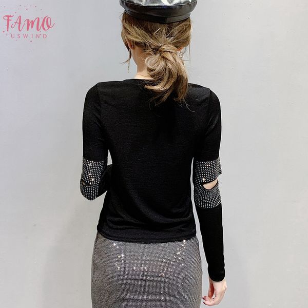 european clothes shiny hollow out diamonds t shirt women 2019 new autumn winter ropa mujer bottoming shirt t9n805, White
european clothes shiny hollow out diamonds t shirt women 2019 new autumn winter ropa mujer bottoming shirt t9n805, White