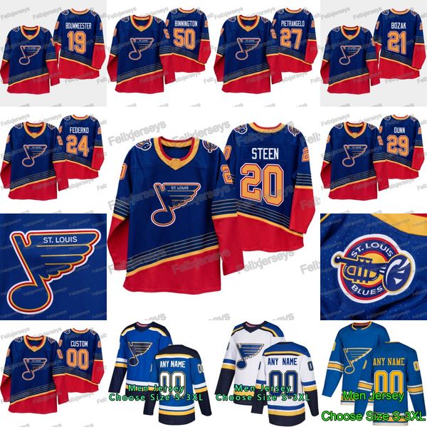 20 alexander steen 2019-20 st. louis 90s heritage alex pietrangelo binnington vince dunn bernie federko tyler bozak jay bouwmeester jersey, Black;red
20 alexander steen 2019-20 st. louis 90s heritage alex pietrangelo binnington vince dunn bernie federko tyler bozak jay bouwmeester jersey, Black;red