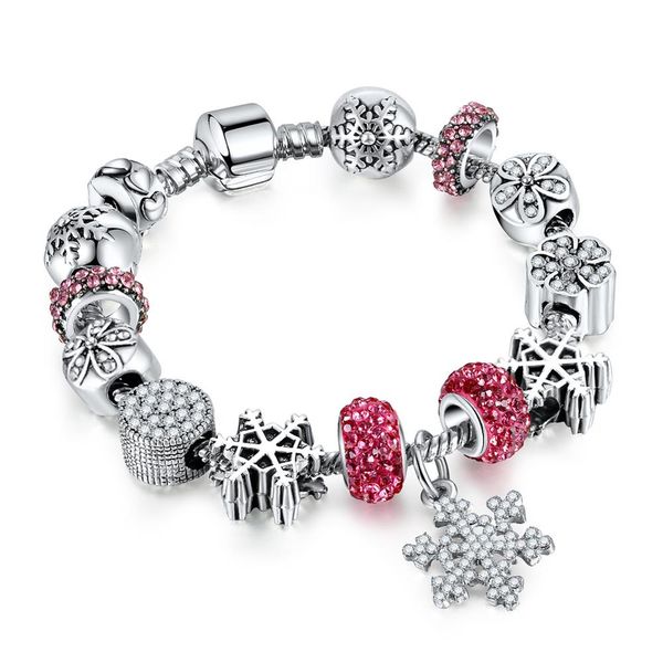 glamour snowflake alloy large hole pearl temperament pink crystal beads women bracelet jewelry accessories, Black
glamour snowflake alloy large hole pearl temperament pink crystal beads women bracelet jewelry accessories, Black