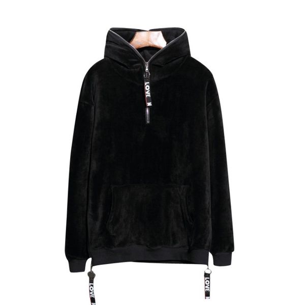 men's hoodies & sweatshirts winter gold velvet cashmere thicken good quality hip hop with fleece warm mens hoodie sweatshirt solid pull, Black
men's hoodies & sweatshirts winter gold velvet cashmere thicken good quality hip hop with fleece warm mens hoodie sweatshirt solid pull, Black