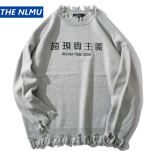 mens pullover sweaters surrealism print streetwear casual loose broken neckline hem sweaters 2020 fashion spring male ht100, White;black
mens pullover sweaters surrealism print streetwear casual loose broken neckline hem sweaters 2020 fashion spring male ht100, White;black