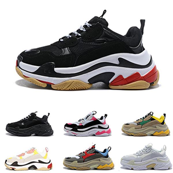 2019 fashion paris 17fw triple black red white green pink casual dad sneakers tennis luxury designer increasing women mens trainers shoes
2019 fashion paris 17fw triple black red white green pink casual dad sneakers tennis luxury designer increasing women mens trainers shoes