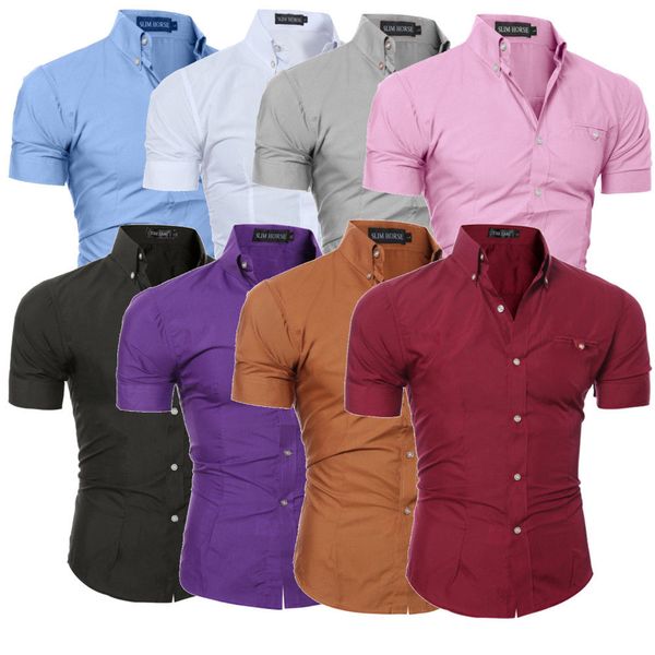 роскошные мужские slim fit рубашка с коротким рукавом стильный бизнес формальные повседневная рубашка топы белый розовый синий черный коричн, White;black
роскошные мужские slim fit рубашка с коротким рукавом стильный бизнес формальные повседневная рубашка топы белый розовый синий черный коричн, White;black