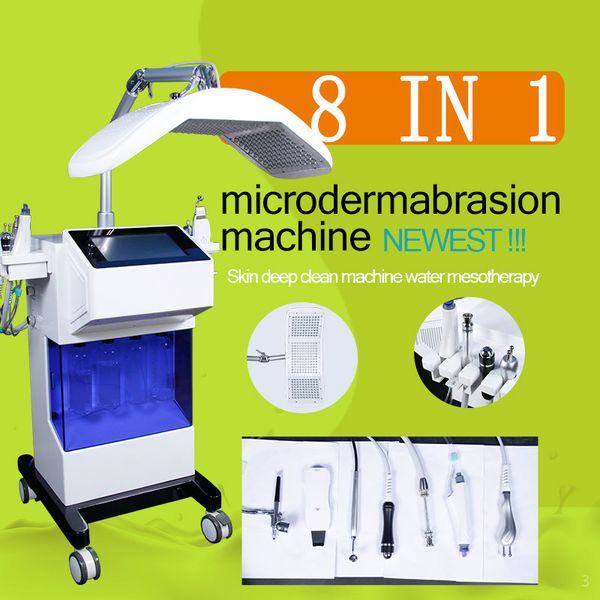 2020 new 8 in 1 hydrafacial microdermabrasion rf bio facial machine hydro facial cleaning water peel machine dermabrasion pdt led light
2020 new 8 in 1 hydrafacial microdermabrasion rf bio facial machine hydro facial cleaning water peel machine dermabrasion pdt led light