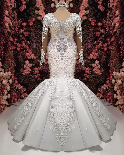 real p long sleeve muslim country african mermaid modest wedding dress crystal bridal gowns 2020 princess wedding gowns lace applique c1, White
real p long sleeve muslim country african mermaid modest wedding dress crystal bridal gowns 2020 princess wedding gowns lace applique c1, White