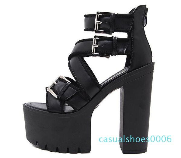 chic black serated sole thick platform thick high heel gladiator sandals 2018 size 34 to 39 c66
chic black serated sole thick platform thick high heel gladiator sandals 2018 size 34 to 39 c66