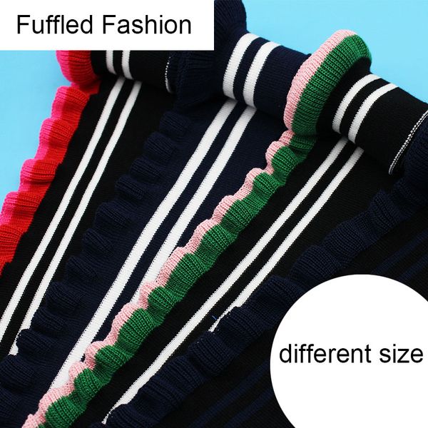ruffled ribbed accessories neckline hem ribbed fabric cuff waistband for spring summer garment accessories, Black;white
ruffled ribbed accessories neckline hem ribbed fabric cuff waistband for spring summer garment accessories, Black;white