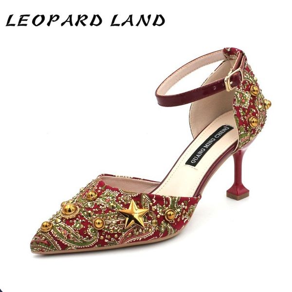 leopard land 5cm rhinestone high heel women's shoes side stiletto heels shallow mouth pointed stud buckle strap single shoes tws, Black
leopard land 5cm rhinestone high heel women's shoes side stiletto heels shallow mouth pointed stud buckle strap single shoes tws, Black