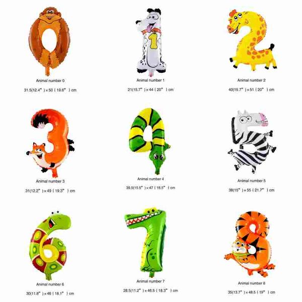 animal ballons number foil balloons wedding inflatable happy birthday decoration air balloons childparty balloon figures 1pc 
animal ballons number foil balloons wedding inflatable happy birthday decoration air balloons childparty balloon figures 1pc