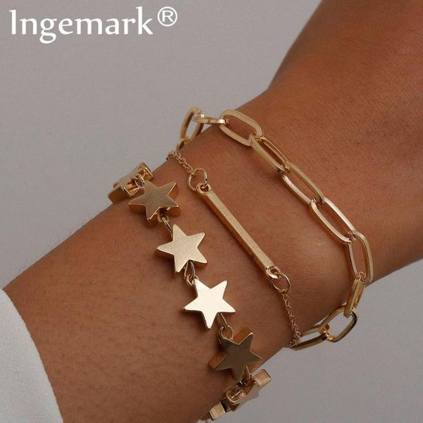 boho punk heavy metal star chain bracelet bangle women men armband steampunk lock bracelets friend couple jewelry, Black
boho punk heavy metal star chain bracelet bangle women men armband steampunk lock bracelets friend couple jewelry, Black