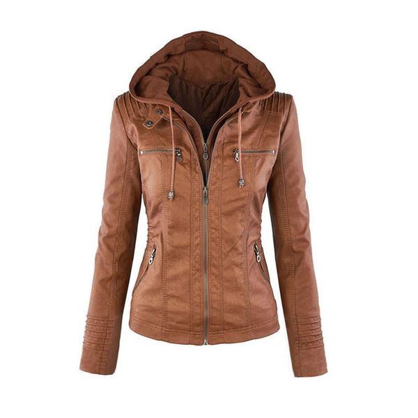 jacket women black xs-7xl plus size hooded leather coat 19 new autumn winter fashion loose zipper pocket long sleeve coats cx972
jacket women black xs-7xl plus size hooded leather coat 19 new autumn winter fashion loose zipper pocket long sleeve coats cx972