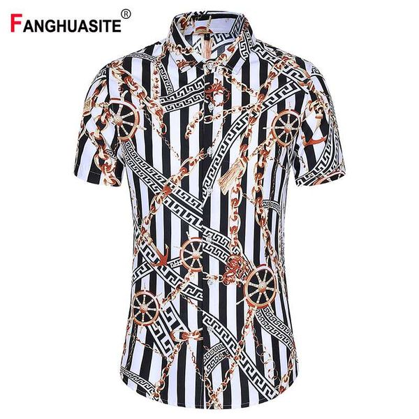 summer fashion men's shirt plus size trendy stripes casual pattern short-sleeved shirt comfortable breathable 7xl 3608, White;black
summer fashion men's shirt plus size trendy stripes casual pattern short-sleeved shirt comfortable breathable 7xl 3608, White;black