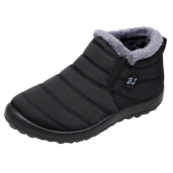 men boots 2020 men winter shoes solid color snow boots plus inside ankle winter keep warm waterproof ski male dec 02, Black
men boots 2020 men winter shoes solid color snow boots plus inside ankle winter keep warm waterproof ski male dec 02, Black