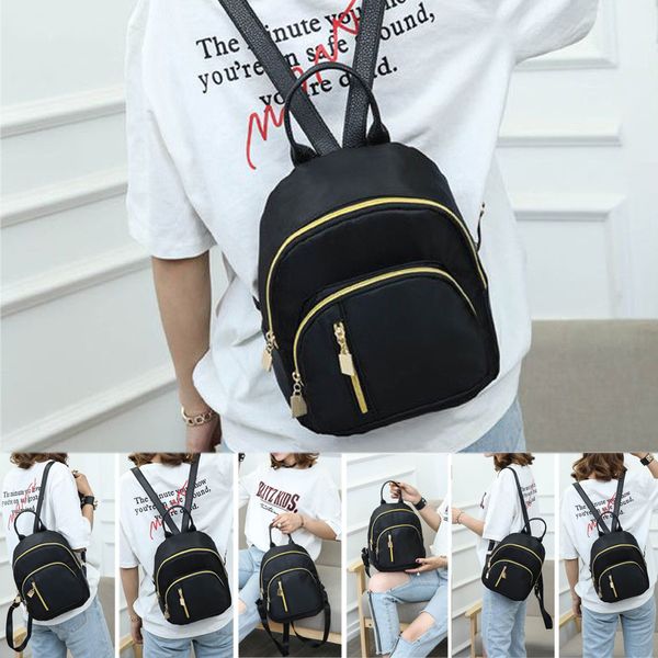 2019 women girls black nylon mini backpack travel school backpack shoulder bags zipper black
2019 women girls black nylon mini backpack travel school backpack shoulder bags zipper black
