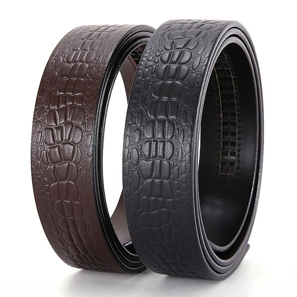 men's genuine leather layer crocodile pattern headless belt archaized non-head belt strip, Black;brown
men's genuine leather layer crocodile pattern headless belt archaized non-head belt strip, Black;brown