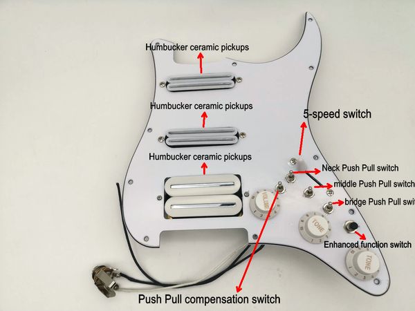 2019 Новые гитарные звукосниматели Humbucker Guitar Стиль SSH Гитарные пикапы Набор 3 шт. Фун
2019 Новые гитарные звукосниматели Humbucker Guitar Стиль SSH Гитарные пикапы Набор 3 шт. Фун