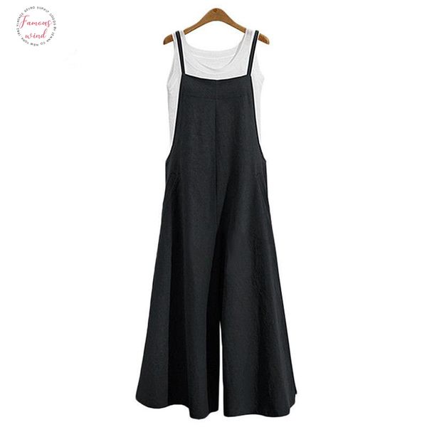 plus size s-3xl women cotton linen pocket long wide leg romper strappy dungaree bib overalls casual loose loose solid jumpsuit, Black;white
plus size s-3xl women cotton linen pocket long wide leg romper strappy dungaree bib overalls casual loose loose solid jumpsuit, Black;white