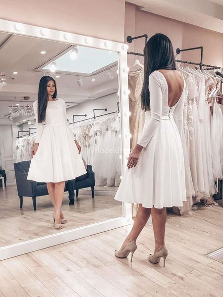 modern arabric short cocktail dresses jewel neck backless a line knee length beach bridal gowns simple garden castle vestidoe de noiva, Black
modern arabric short cocktail dresses jewel neck backless a line knee length beach bridal gowns simple garden castle vestidoe de noiva, Black