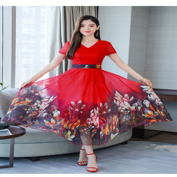 new korea fashion new chiffon boho beach dress women 2019 summer floral print elegant short sleeve dresses vestidos, Black;gray
new korea fashion new chiffon boho beach dress women 2019 summer floral print elegant short sleeve dresses vestidos, Black;gray