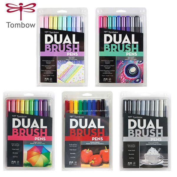 tombow abt dual brush pen art markers calligraphy drawing pen double-head smudg brush fine tip watercolor lettering 10/pack
tombow abt dual brush pen art markers calligraphy drawing pen double-head smudg brush fine tip watercolor lettering 10/pack