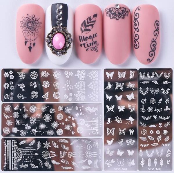 nail art stamp nail stamping template flower geometry animals diy nail designs manicure image plate stencil, White
nail art stamp nail stamping template flower geometry animals diy nail designs manicure image plate stencil, White