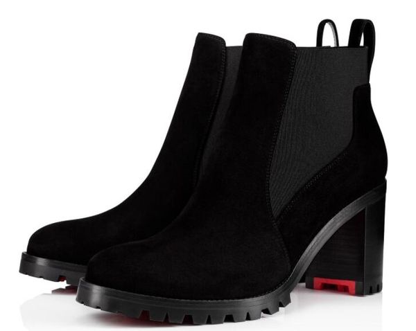 fall winter luxury women's ankle boots brands red sole lady red bottom boots marchacroche booty round toe black suede leather bottines
fall winter luxury women's ankle boots brands red sole lady red bottom boots marchacroche booty round toe black suede leather bottines