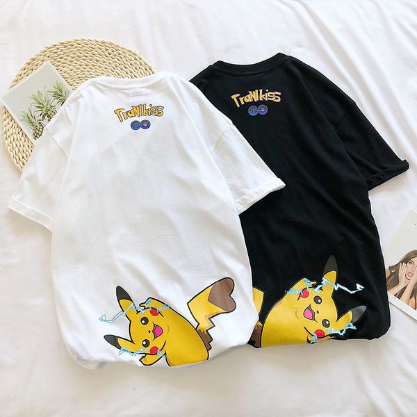 2019 couple clothes short sleeve men's hong kong style t-shirt ins popular brand half sleeve korean-style women's loose-fit vers, White
2019 couple clothes short sleeve men's hong kong style t-shirt ins popular brand half sleeve korean-style women's loose-fit vers, White