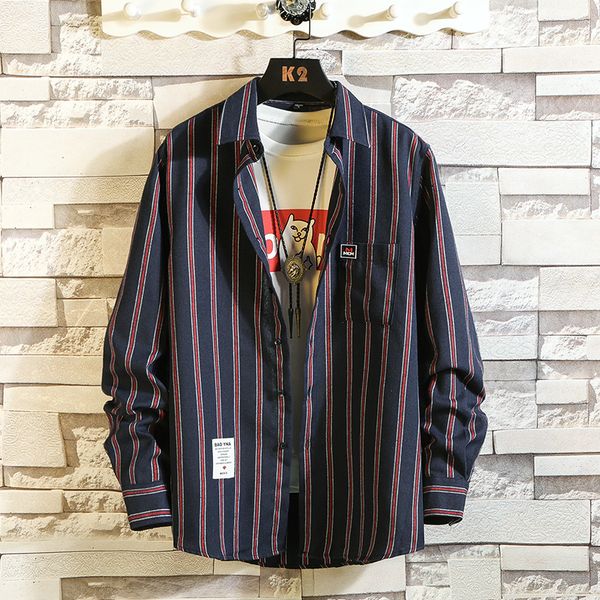 spring mens shirts fashion striped shirt turn-down collar -3xl men shirt long sleeve, White;black
spring mens shirts fashion striped shirt turn-down collar -3xl men shirt long sleeve, White;black