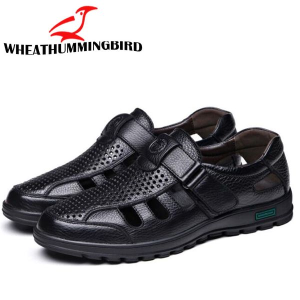 mens soft leather summer sandals mature man casual shoes fashion flats beach shoes dad slippers breathable middle-age shoe ra-12, Black
mens soft leather summer sandals mature man casual shoes fashion flats beach shoes dad slippers breathable middle-age shoe ra-12, Black