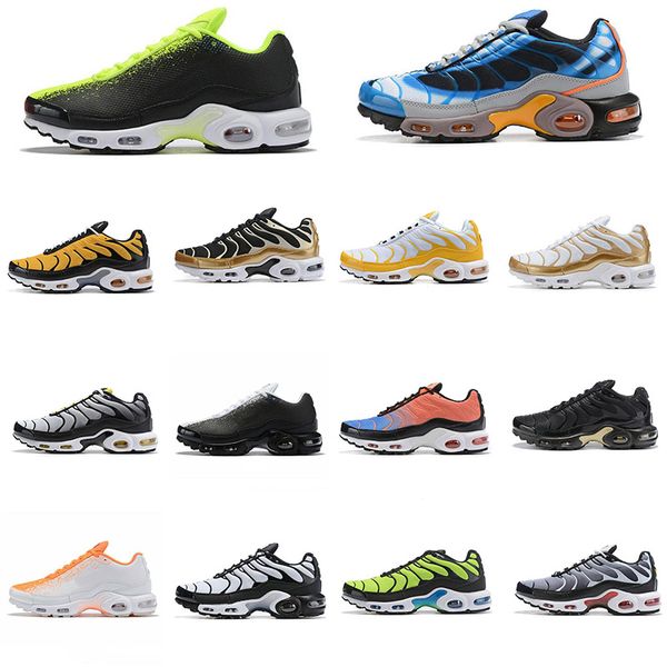 New TN plus Mens Running Shoes Gold Green Triple Black Yellow Outdoor Training Sports Mens Runner Trainers Zapatos Sneakers 40-46
New TN plus Mens Running Shoes Gold Green Triple Black Yellow Outdoor Training Sports Mens Runner Trainers Zapatos Sneakers 40-46