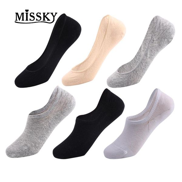 missky women breathable non slip no show socks low-cut solid color boat-type socks, Black;white
missky women breathable non slip no show socks low-cut solid color boat-type socks, Black;white