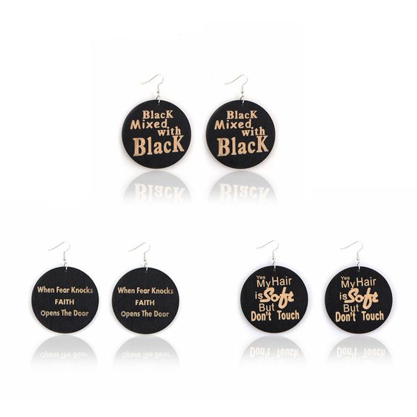 fashion round wooden earrings dangle black earring printing letters wood charm pendant ear hook eardrop hoop women jewelry statement gifts, Golden;silver
fashion round wooden earrings dangle black earring printing letters wood charm pendant ear hook eardrop hoop women jewelry statement gifts, Golden;silver