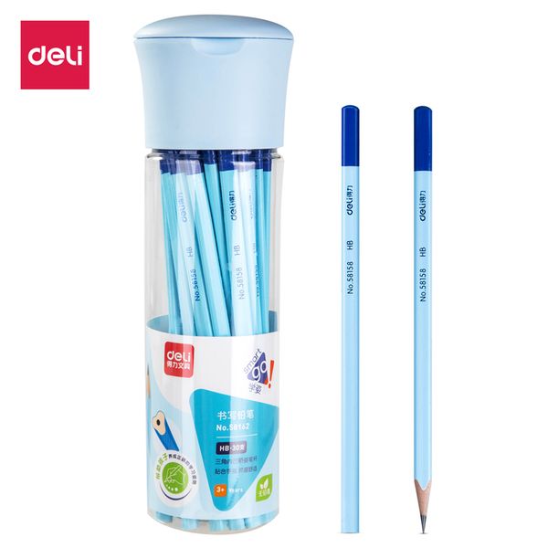 deli 30pcs/barrels hb students triangle rod pencil drawing brush wood children writing pencils send pencil sharpener 58162
deli 30pcs/barrels hb students triangle rod pencil drawing brush wood children writing pencils send pencil sharpener 58162