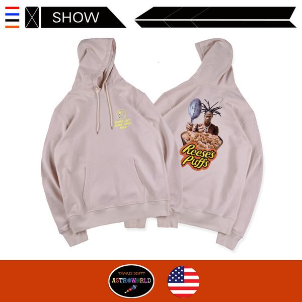 brand travis scott even midnight reeses puffs enjoy today pullover sweater, Black