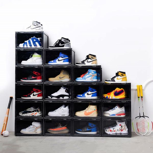 2019 trend пластиковые прозрачный обуви box утолщение может быть наложена кроссовки side дисплей case спортивная обувь организатор хранения
2019 trend пластиковые прозрачный обуви box утолщение может быть наложена кроссовки side дисплей case спортивная обувь организатор хранения