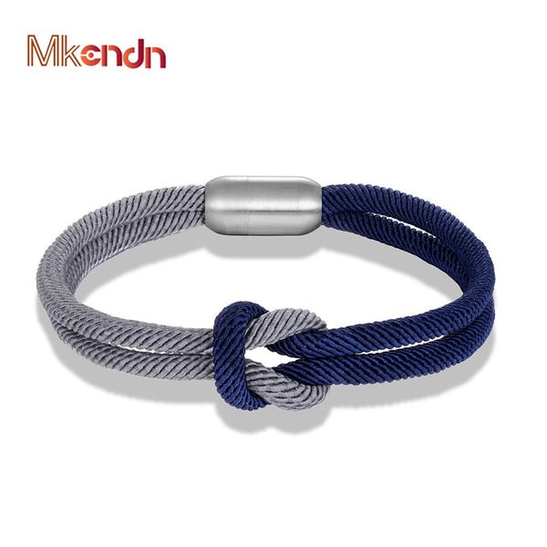 mkendn high quanlity men women color mixing knot leather stainless steel magnet buckle navy style friendship jewelry pulseras, Golden;silver
mkendn high quanlity men women color mixing knot leather stainless steel magnet buckle navy style friendship jewelry pulseras, Golden;silver