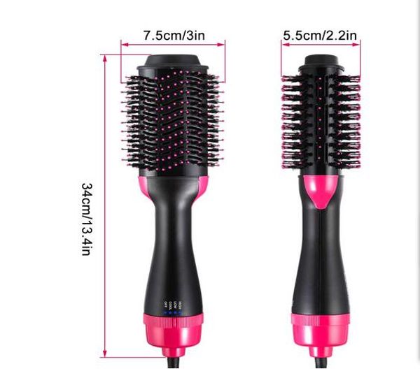 one step hair dryer, salon air styling brush negative ion generator hair straightener curler for all hair type free, Silver
one step hair dryer, salon air styling brush negative ion generator hair straightener curler for all hair type free, Silver