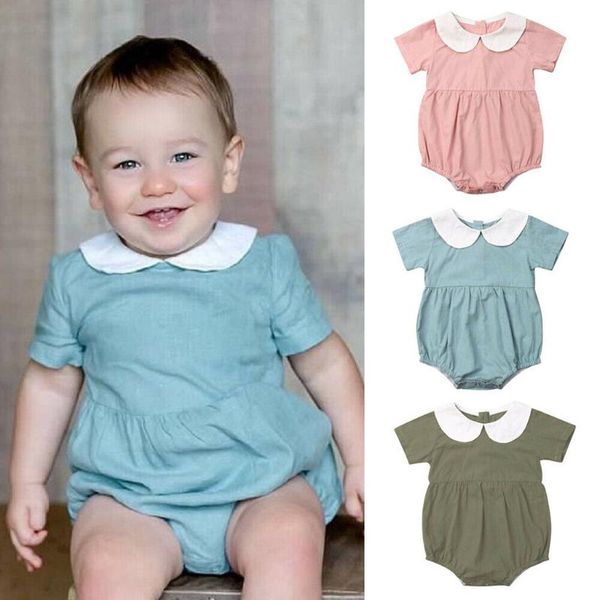 peter pan collar solid baby girl clothes bodysuit body newborn clothes cotton blend fashion short sleeve, Blue
peter pan collar solid baby girl clothes bodysuit body newborn clothes cotton blend fashion short sleeve, Blue