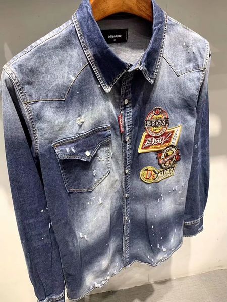 new arrivals mens designer spring summer long sleeve shirt vintage locomotive brand clothing mens denim coats it size 46-54, Black;brown
new arrivals mens designer spring summer long sleeve shirt vintage locomotive brand clothing mens denim coats it size 46-54, Black;brown