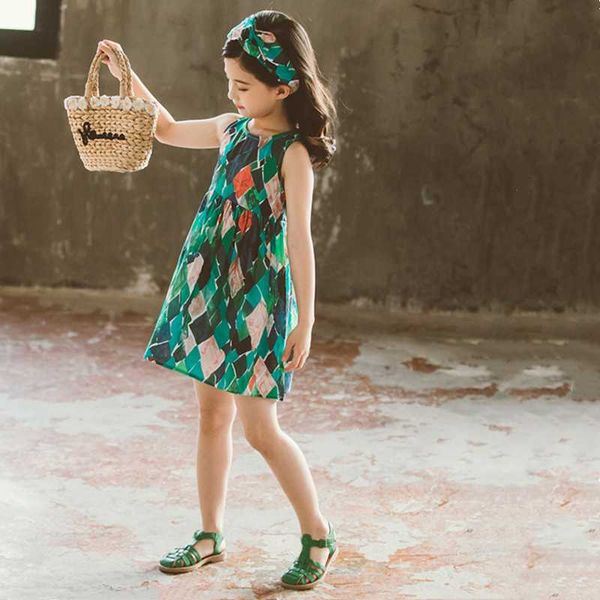 children clothes summer dress teenage girl sleeveless diamond lattice patchwork princess dress sweet casual little girls dresses, Red;yellow
children clothes summer dress teenage girl sleeveless diamond lattice patchwork princess dress sweet casual little girls dresses, Red;yellow