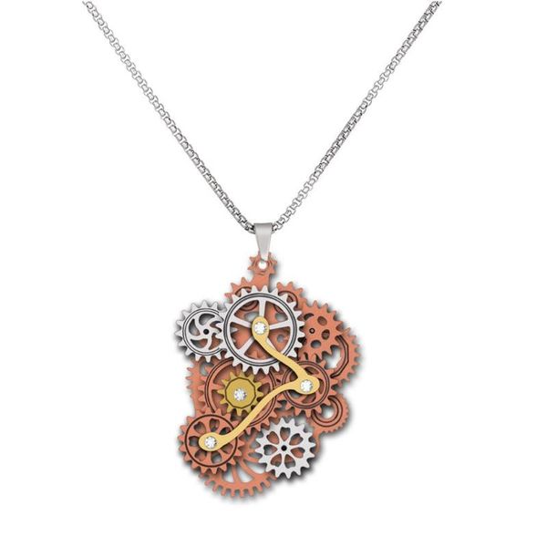 hip hop pendant necklace men and women steampunk gear pendant necklace popular fashion jewelry practical gift for women, Silver
hip hop pendant necklace men and women steampunk gear pendant necklace popular fashion jewelry practical gift for women, Silver