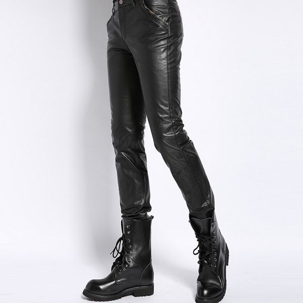 luxury mens cowhide natural leather pants slim fit motorcycle long trousers autumn winter skinny windproof real leather pants, Black
luxury mens cowhide natural leather pants slim fit motorcycle long trousers autumn winter skinny windproof real leather pants, Black