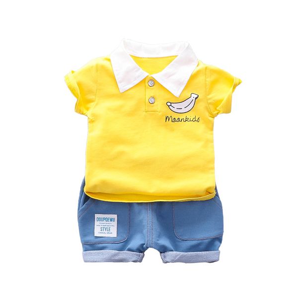 summer suit new children's suit korean version banana turtleneck short sleeve cotton tide children's summer, White
summer suit new children's suit korean version banana turtleneck short sleeve cotton tide children's summer, White