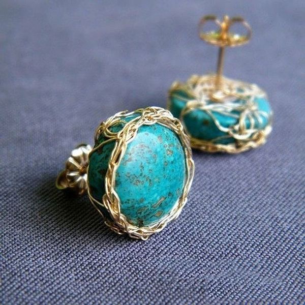 fashion women earrings bohemian jewelry natural turquoise stone stud earrings for women vintage geometric gift, Golden;silver
fashion women earrings bohemian jewelry natural turquoise stone stud earrings for women vintage geometric gift, Golden;silver