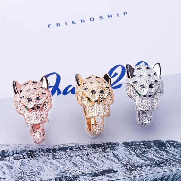 big leopard ring men women diamond animal gem rings party wedding gift accessories, Silver
big leopard ring men women diamond animal gem rings party wedding gift accessories, Silver
