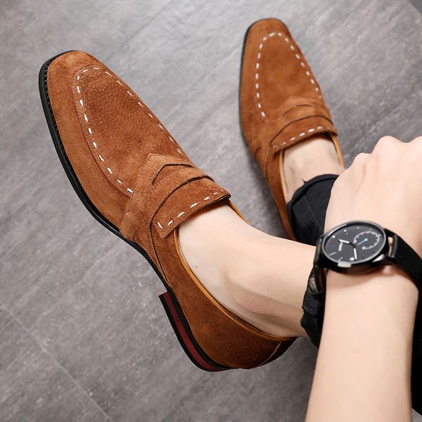 misalwa 38-48 casual suede men oxford dress shoes pointed toe mens formal shoe khaki elegant simple suit gentleman loafers flats, Black
misalwa 38-48 casual suede men oxford dress shoes pointed toe mens formal shoe khaki elegant simple suit gentleman loafers flats, Black