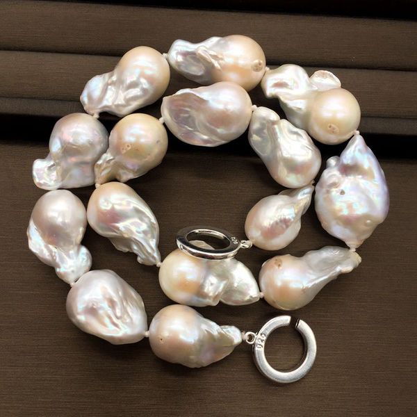 better quality (no large baroque pearls 20-30mm statement necklace oc clasp fireball pear shape hyperbole precious jewelry, Golden;silver
better quality (no large baroque pearls 20-30mm statement necklace oc clasp fireball pear shape hyperbole precious jewelry, Golden;silver