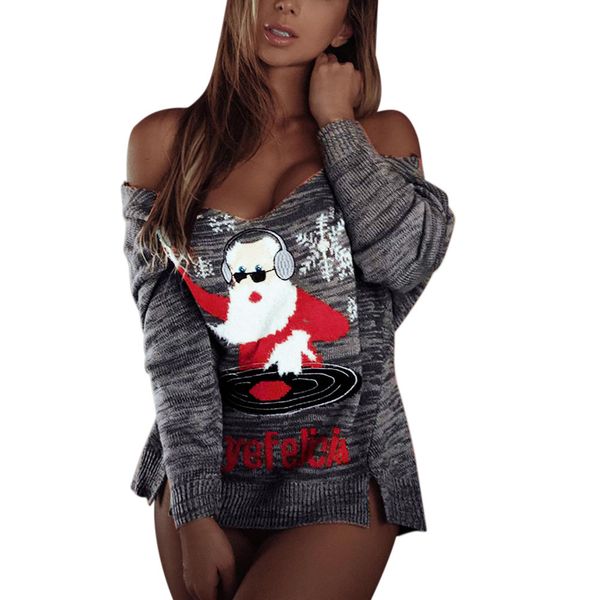 sweater women winter clothes sweater women long sleeve v-neck christmas print knitting casaco feminino, White;black
sweater women winter clothes sweater women long sleeve v-neck christmas print knitting casaco feminino, White;black