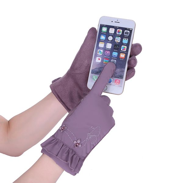 female winter soft plush inside warm windproof driving gloves fashion flower women outdoor sports touch screen cycling glove 27e, Blue;gray
female winter soft plush inside warm windproof driving gloves fashion flower women outdoor sports touch screen cycling glove 27e, Blue;gray
