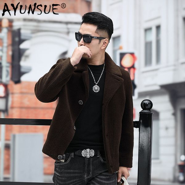ayunsue 2019 autumn winter jacket real fur coat men short sheep shearing wool coats and jackets man korean casual 9807 kj3121, Black
ayunsue 2019 autumn winter jacket real fur coat men short sheep shearing wool coats and jackets man korean casual 9807 kj3121, Black
